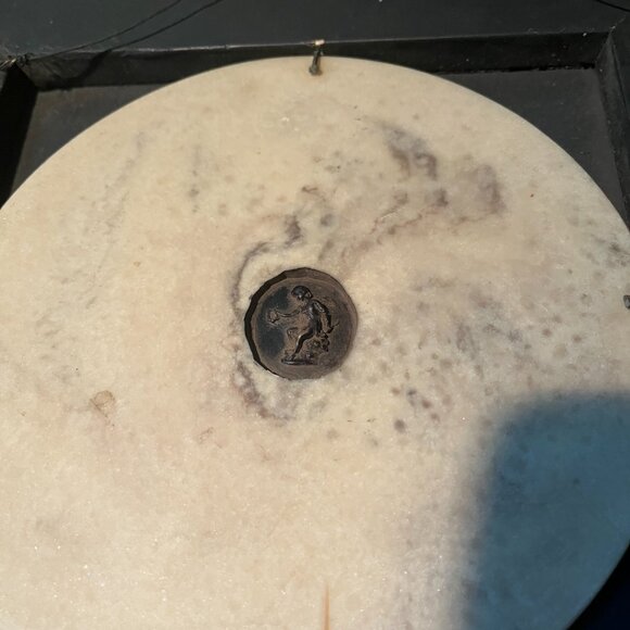 Antique Edward William Wyon marble relief plaque The Calmady Children - Picture 3 of 7